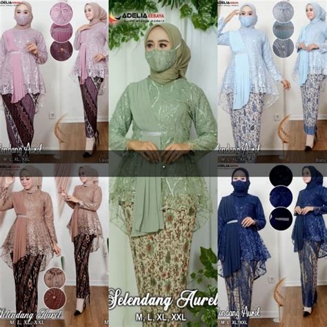 Jual Set Kebaya Selendang Aurel Kebaya Wisuda Terlaris Kebaya