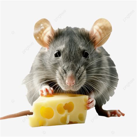 Cheese Eating Rat Cheese Food Animal Png Transparent Image And