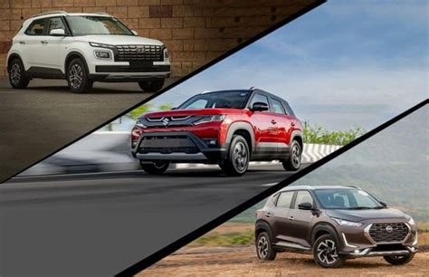 Sub 4m SUVs September 2022 Waiting Period Hyundai Venue Maruti Brezza