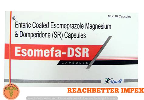 Esomi Dsr Esomeprazole Domperidone S R Capsules At Rs Pack In Nagpur