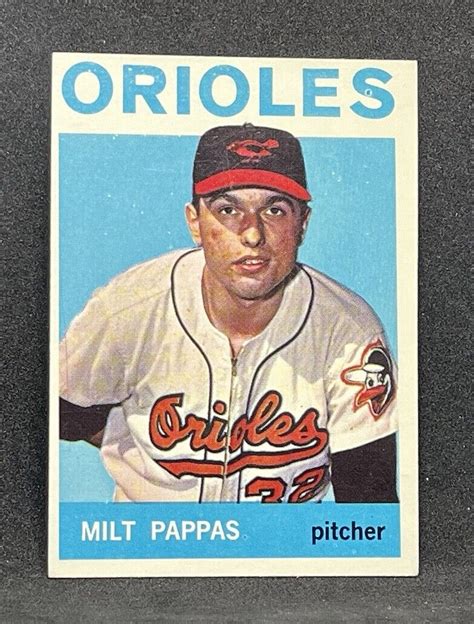 Topps Milt Pappas Baltimore Orioles Ex Exnm Ebay