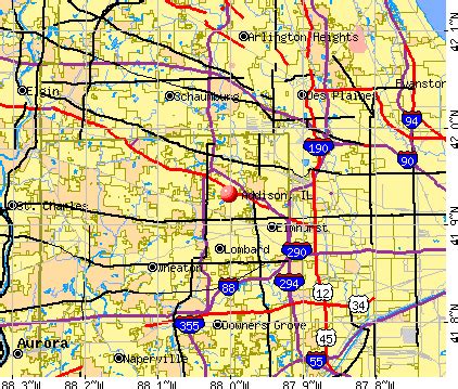 Addison Illinois Map