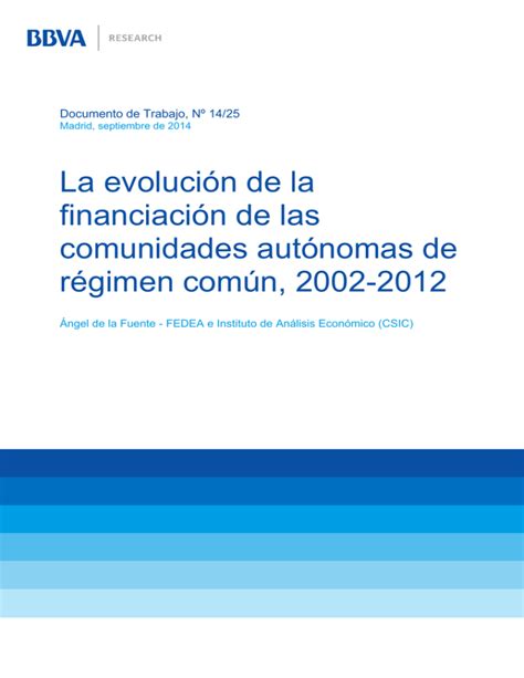 La evolución de la financiación de las comunidades