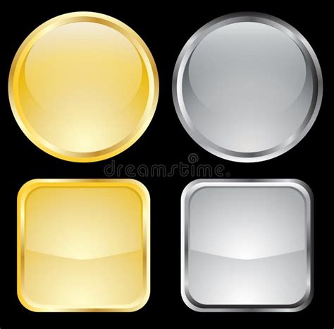 Metallic Buttons Stock Illustrations 12 238 Metallic Buttons Stock