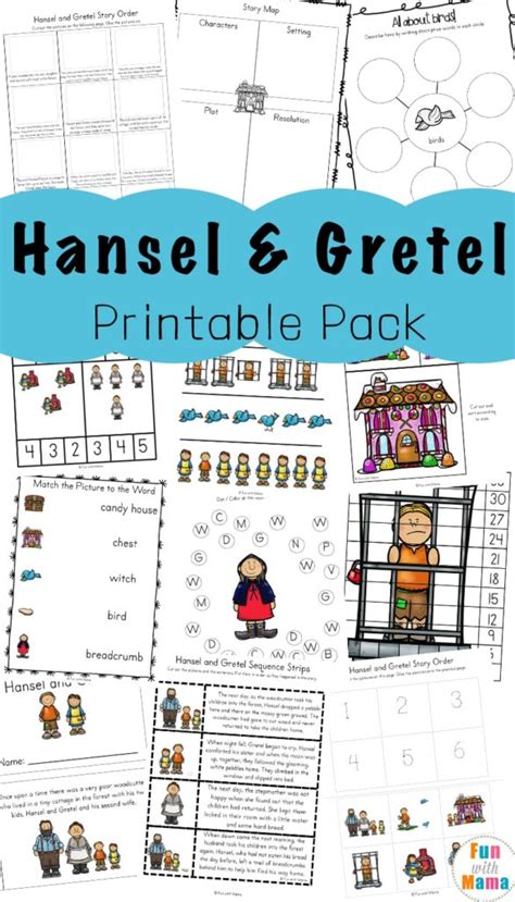 Hansel And Gretel Short Story Activities Fun With Mama