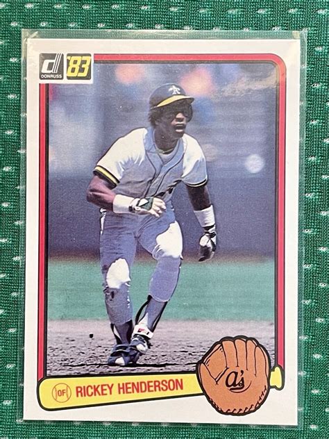 1983 Donruss Ricky Henderson 35 Absolutely PRISTINE DEAD CENTER