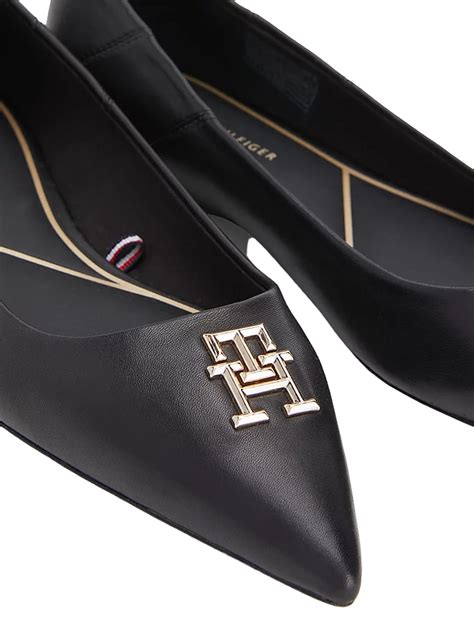 Tommy Hilfiger Pointy Chic Ballerina Black