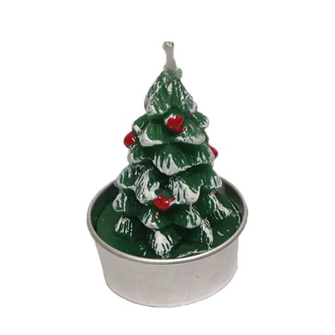 Velas Natalinas Decoradas 5Cm Árvore De Natal