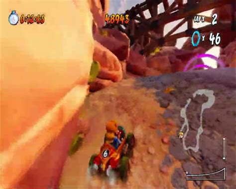 Dingo Canyon Ring Rally Gameplay Crash Team Racing Nitro Fueled