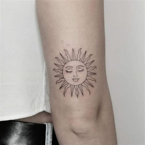 Top 67 Best Simple Sun Tattoo Ideas 2021 Inspiration Guide