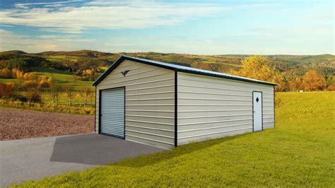 Vertical Roof Metal Garages X X Usa Steel Buildings Florida