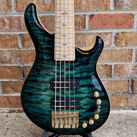 Prs Private Stock Gary Grainger 5 String Bass Teal Burst Matt S Guitars