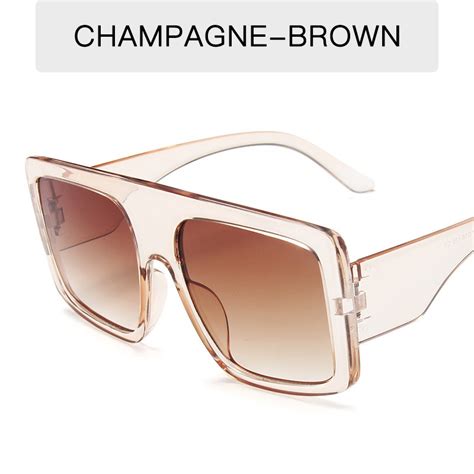 Cermin Mata Viral Vintage Oversized Shades Sunglasses Women Square