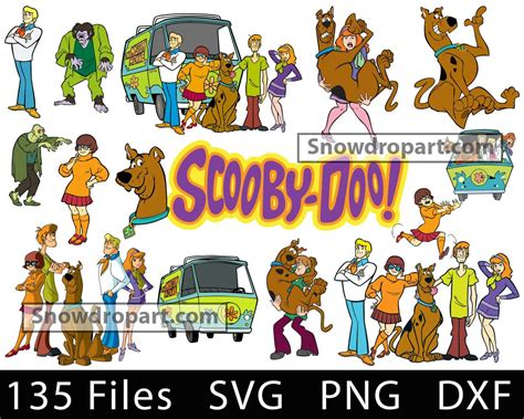 135 Scooby Doo Svg Bundle Scooby Doo Svg Scooby Doo Vector Snowdrop Art High Quality And