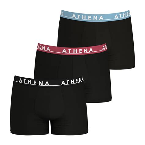 Lote de 3 bóxer lisos easy color negro negro negro Athena La Redoute