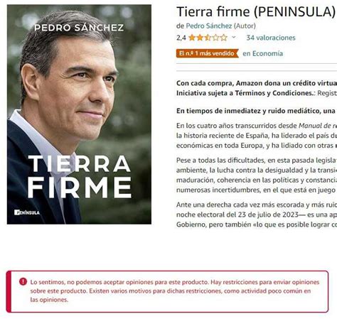 PSOE El libro de Sanchez es el numero 1 en ventas Página 4