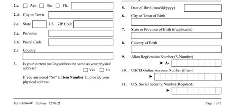 Form I 864w ≡ Fill Out Printable Pdf Forms Online