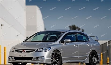 Накладки на пороги Honda Civic 4D стиль Mugen купить