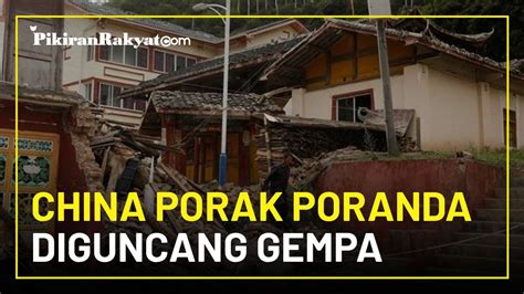 Sichuan China Porak Poranda Diguncang Gempa Lebih Dari 30 Penduduk