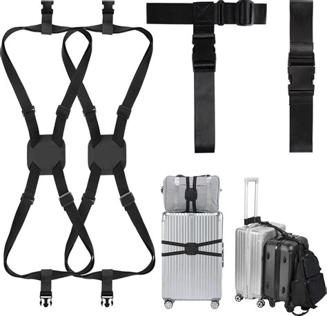 4 Pack Luggage Straps 2 Pack Elastic Adjustable Luggage Straps And 2