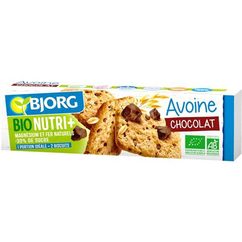 Biscuit Avoine P Pites De Chocolat Bio Bjorg G Frichti Market