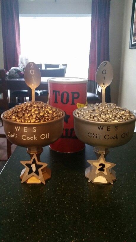 Chili Cook Off Trophies First And Second Place Trophies