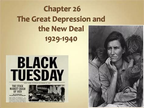 Ppt Chapter 26 The Great Depression And The New Deal 1929 1940