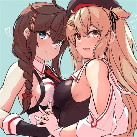 村雨艦これ 村雨改二 時雨艦これ 「ラフ 横乳姉妹 」アーサー⚓🇬🇧のイラスト