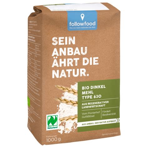 Followfood Bio Naturland Dinkelmehl Typ 630 1kg Von REWE Ansehen