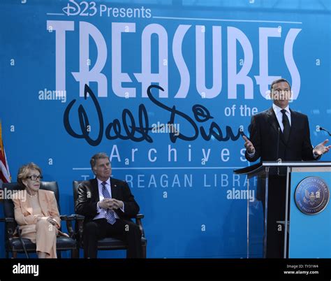 Former First Lady Nancy Reagan Listens To Remarks By Chairman And Ceo