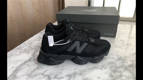 New Balance 9060 Triple Black U9060bpm Review Youtube