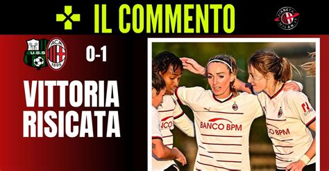 Serie A Femminile Sassuolo Milan Il Commento E La Classifica