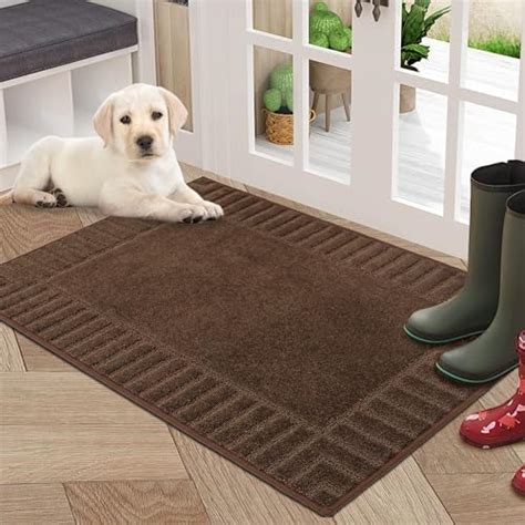 Beqhause Door Mat Indoor Super Absorbent Dirt Trapper Front Doormats