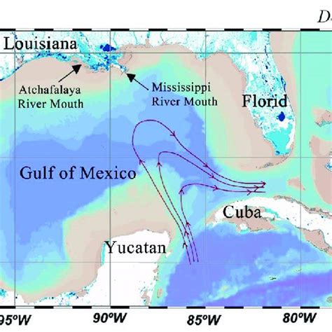 Geographical Location Of The Gulf Of Mexico Gom Distribution Of Its Download Scientific