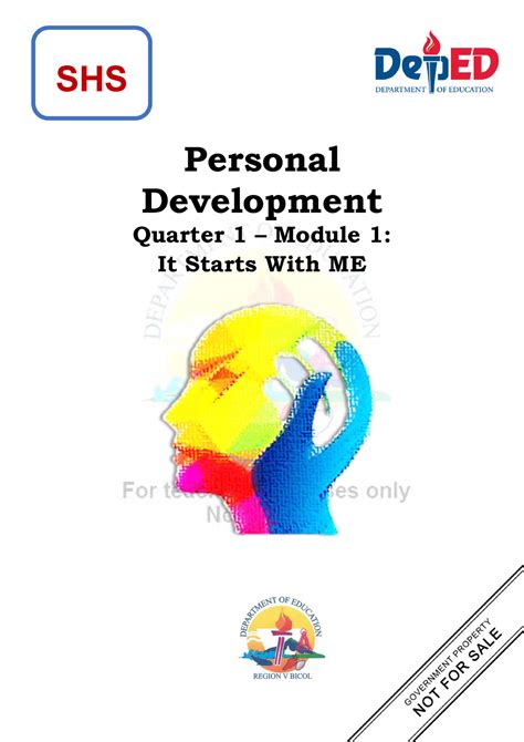 Personal Development Q1 Module 1 1 Personal Development Quarter 1