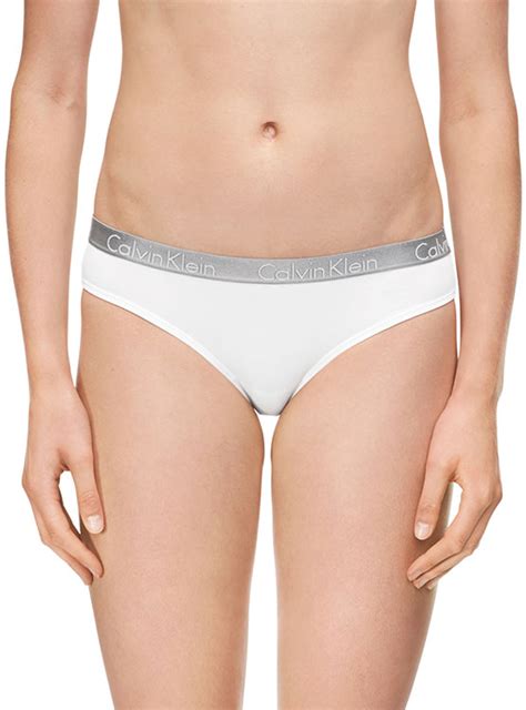 CALZÓN ALGODÓN MUJER CALVIN KLEIN BLANCO RADIANT COTTON BIKINI PANTY TABLE