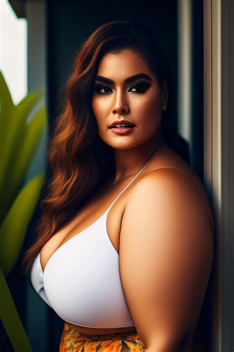 Lexica - Plus-sized Norwegian model, makeup, eyeliner, wide hips