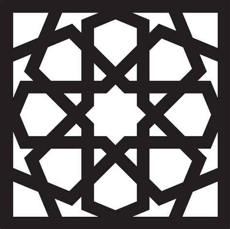 Islamic Arabic Grill Dxf Patterns For Laser Cutting Free Vector