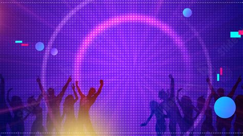 Purple National Night Promotion Passion Carnival Lighting Powerpoint Background For Free