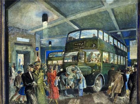 The Darkened Bus Station | Art UK