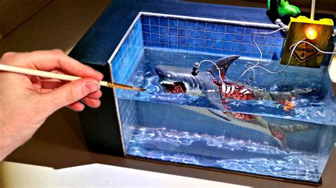 How To Make A Zombie Shark In A Swimming Pool Diorama Resin Art