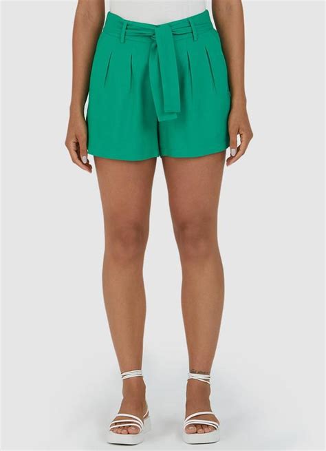 Shorts Viscolinho Feminino Verde Malwee