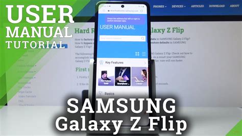 How To Locate User Manual In Samsung Galaxy Z Flip Open User Guide Youtube