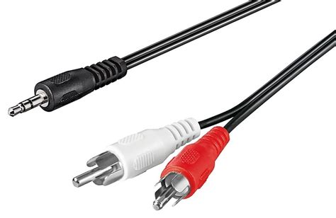 Goobay Lydkabel Aux Adapter Mm Hann Til Stereo Rca Hann Elkj P