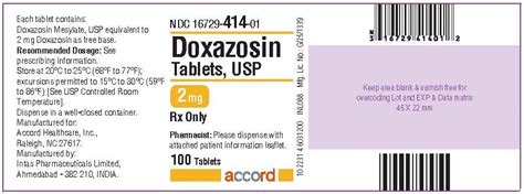 Doxazosin Mesylate 4mg Tb 100ct Real Value Rx