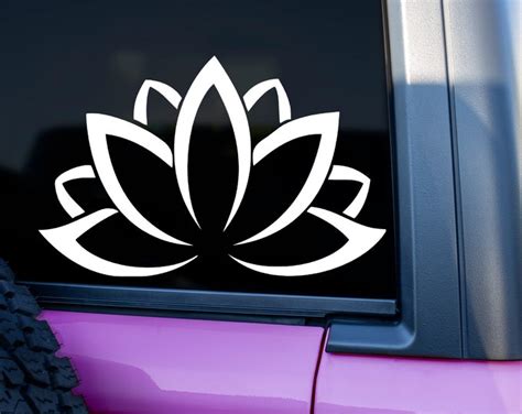 Lotus Flower Vinyl Decal Yeti Cups Laptops Cars Etsy