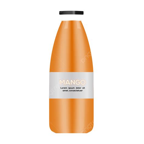 Mango Drink Vector Art PNG 3d Drinks Mango Bottle 3d Drinks 3d