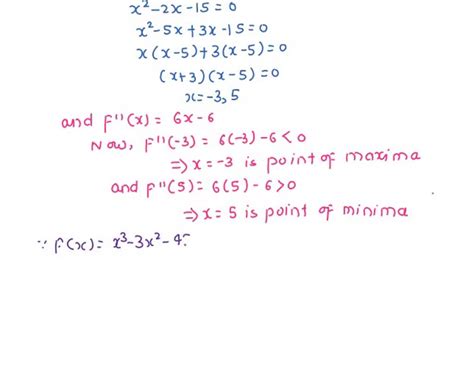 Solved 15 Points Consider The Function F X X3 3x2 45x Defined