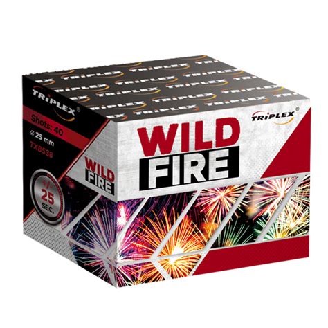 Baterie artificii cal 25 mm WILD FIRE cu 49 focuri Artificii Timișoara