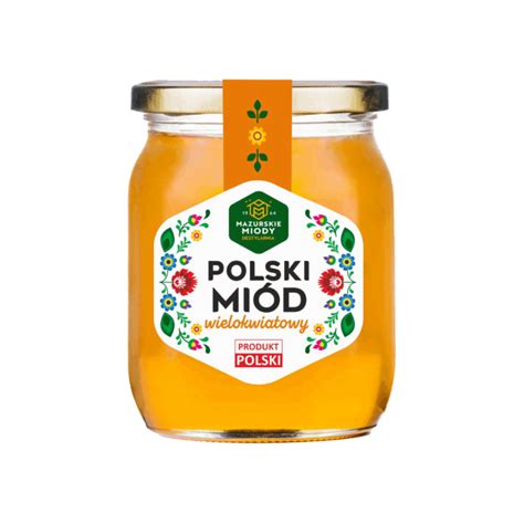 Miód Polski wielokwiatowy 650g Mazurskie Miody